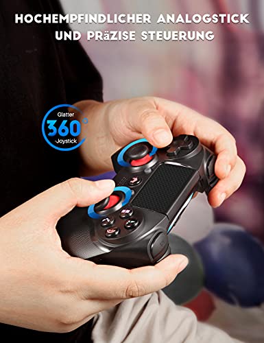 Wireless Controller for PS4, Premium Replacement for Sony Playstation Dualshock 4 Controllers, Support iOS 14, Windows 10, Mac, Android, Precision Control Gamepad, Games Remote, Rechargeable