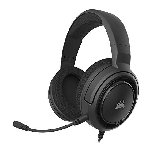 Corsair HS45-7.1 Virtual Surround Sound Gaming Headset w/USB DAC - Memory Foam Earcups - Discord Certified - Works with PC, Xbox Series X, Xbox Series S, PS5, PS4, Nintendo Switch, MacOS - Carbon