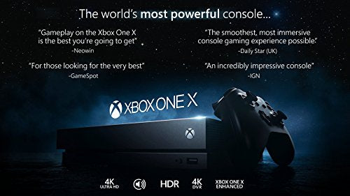 Microsoft Xbox One X 1Tb Console With Wireless Controller: Xbox One X Enhanced, Hdr, Native 4K, Ultra Hd (Discontinued)