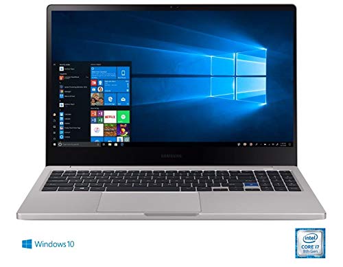 SAMSUNG Notebook 7 NP750XBE-K04US 15.6 Inch Intel Core i5 (8th Gen) 8265U 1.6GHz/ 8GB LPDDR3/ 256GB SSD NVMe/ Windows 10 Pro Notebook(Platinum Titan)