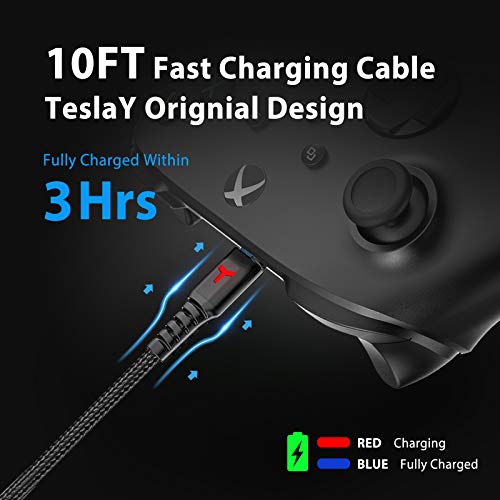 6amLifestyle Rechargeable Controller Battery Pack for Xbox Series X|S and Xbox One with 10FT USB C Charging Cable and Micro USB Adapter Battery Pack Xbox Play and Charge Kit, XBOX-SB02