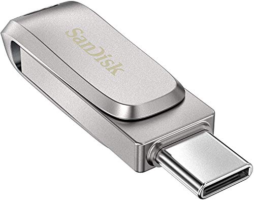 SanDisk 64GB Type-C Ultra Dual Drive Luxe USB 3.1 Flash Drive Works with HP Portable Envy 13, Envy 14, Envy 15, Envy 15 X360 Series (SDDDC4-064G-G46) Bundle with (1) Everything But Stromboli Lanyard