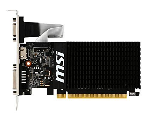 MSI GAMING GeForce GT 710 1GB GDRR3 64-bit HDCP Support DirectX 12 OpenGL 4.5 Heat Sink Low Profile Graphics Card (GT 710 1GD3H LP)