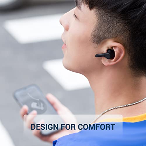 233621 Axel Wireless Earbuds, Active Noise Cancelling Bluetooth 5.1 Earphones ANC in-Ear Headphones, Dual Mic Noise Cancelling for Clear Calls, IPX4 Waterproof Earphones 16H Playtime (Black)