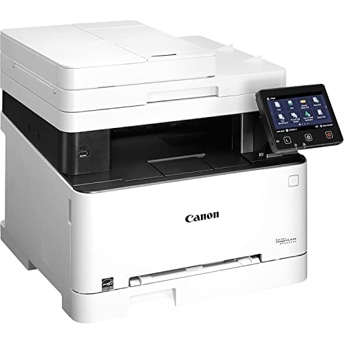 Canon imageCLASS MF642CdwA All-In-One Wireless Color Laser Printer for Business Office, White - Print Scan Copy - 5" Touch Panel, 22 ppm, 600 x 600 dpi, 8.5" x 14", Auto 2-Sided Printing, 50-sheet ADF