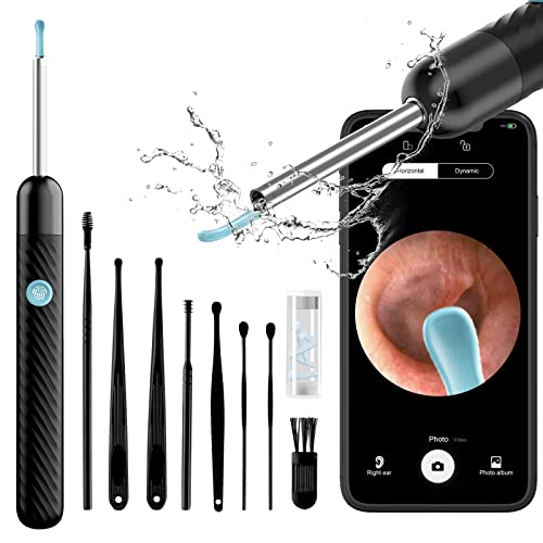 Ear Wax Removal, Ear Cleaner with Camera, Ear Wax Removal Tool with 1080P, Ear Camera Otoscope with Light, Ear Wax Removal kit for iPhone, iPad, Android Phones