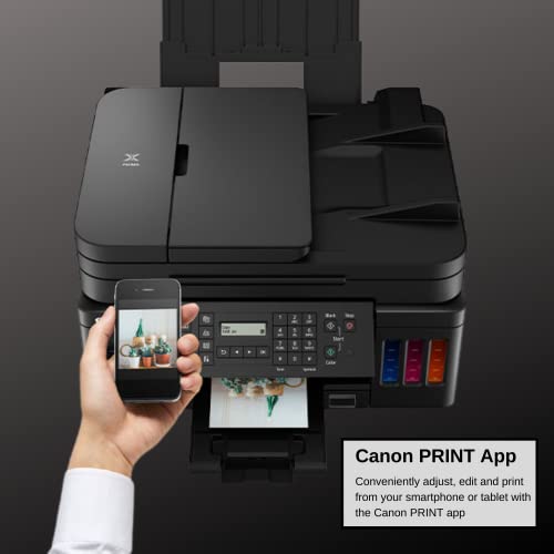 Ca Non All-in-one Printer Wireless Megatank Printer Copier Scanner and Fax, Auto 2-Sided Printing, 4800 x 1200 DPI, Mobile Printing and Airprint with 6 ft NeeGo Printer Cable