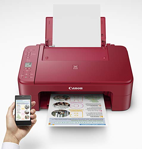 Canon Pixma TS3320 Red, Works with Alexa