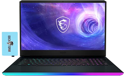 MSI Raider GE76-17 Gaming & Entertainment Laptop (Intel i9-12900HK 14-Core, 64GB DDR5 4800MHz RAM, 2x8TB PCIe SSD RAID 0 (16TB), GeForce RTX 3080 Ti, 17.3" 120Hz Win 11 Pro) with Hub