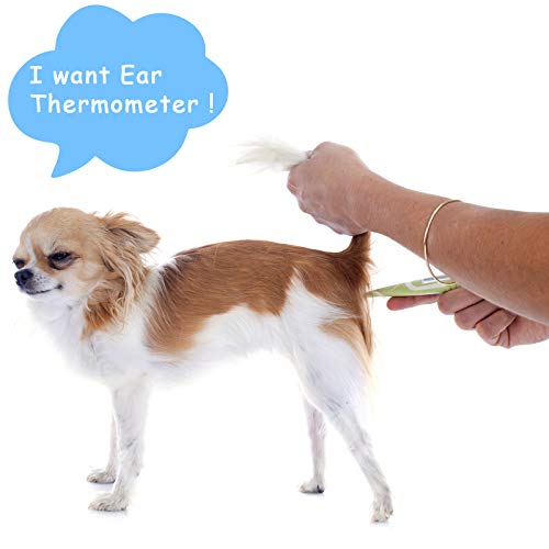 MEETI Cat and Dog Ear Temperature Monitor, Pet Only Thermometer, Dogs or Cats Ear Temperature Monitor with Warranty, Dog and Cat Ear Care Supply, Take Pet Temperature Tool.