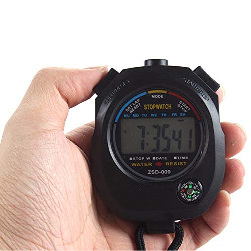 2 Pack Multi-Function Electronic Digital Sport Stopwatch Timer, Large Display with Date Time and Alarm Function,Suitable for Sports Coaches Fitness Coaches and Referees