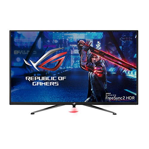 ASUS ROG Strix XG438Q 43” Large Gaming Monitor with 4K 120Hz FreeSync 2 HDR HDR™ 600 90% DCI-P3 Aura Sync 10W Speaker Non-glare Eye Care with HDMI 2.0 DP 1.4 Remote Control