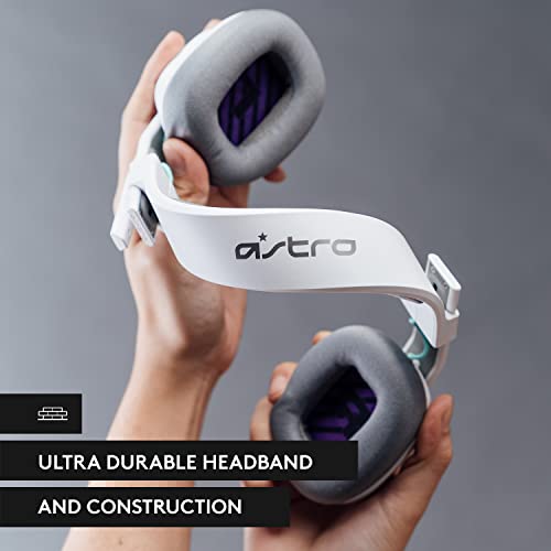 Astro A10 Gaming Headset Gen 2 Wired Headset - Over-Ear Gaming Headphones with flip-to-Mute Microphone, 32 mm Drivers, for Xbox Series X|S, Xbox One, Nintendo Switch, PC, Mac & Mobile Devices - White