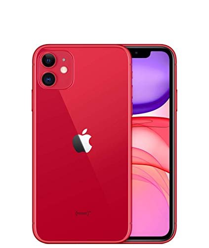 Apple iPhone 11, 64GB, Red - Unlocked (Renewed)