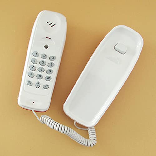 Menolana Corded Dial Telephone DIY Motor Skills Wall Mountable Fixed Phone Telephone for Birthday Gift