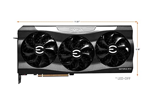 EVGA GeForce RTX 3090 Ti FTW3 Ultra Gaming Graphics Card 24GB GDDR6X, iCX3, ARGB LED, Backplate, Includes eLeash, 3X DisplayPort 1.4a 1x HDMI 2.1 w/ MT HDMI Cable