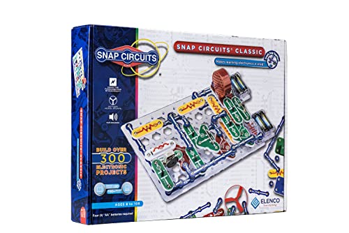 Snap Circuits Classic SC-300 Electronics Exploration Kit | Over 300 Projects | Full Color Project Manual | Snap Circuits Parts | STEM Educational Toy for Kids 8+ 2.3 x 13.6 x 19.3 inches