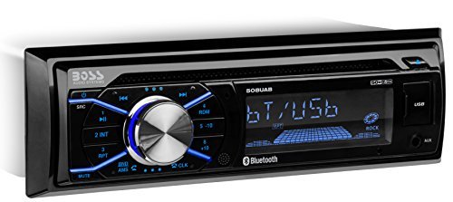 BOSS Audio Systems 508UAB Car Audio Stereo System - Single Din, Bluetooth Audio and Calling Head Unit, Aux-in, USB, Mechless, Built-in Microphone, CD Player, AM/FM Radio Receiver, Hook Up To Amplifier