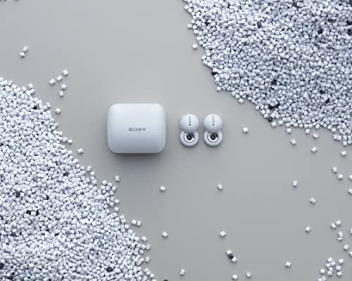 Sony LinkBuds Truly Wireless Earbud Headphones with an Open-Ring Design for Ambient Sounds and Alexa Built-in, White