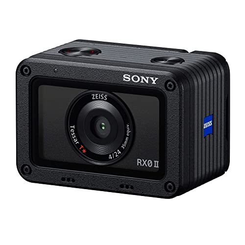 Sony Cyber-Shot DSC-RX0 II Digital Camera with Extra Sony NP-BJ1 Battery and Kingston 128GB V30 A2 MicroSD Bundle (3 Items)