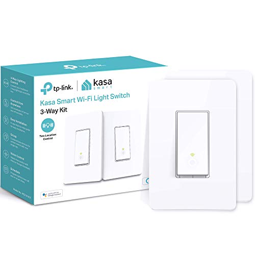 Kasa Smart 3 Way Switch HS210 KIT, Needs Neutral Wire, 2.4GHz Wi-Fi Light Switch works with Alexa and Google Home, UL Certified, No Hub Required, 2-Pack