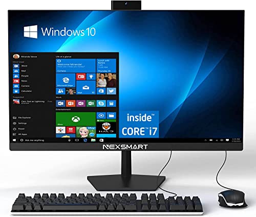 All in One Computer 27 Inch Full HD Desktop Computer with Webcam Intel Core i7 2.9GHz 8GB RAM 480GB SSD Dual Band WiFi and Bluetooth 4.2 (with Mouse Keyboard)