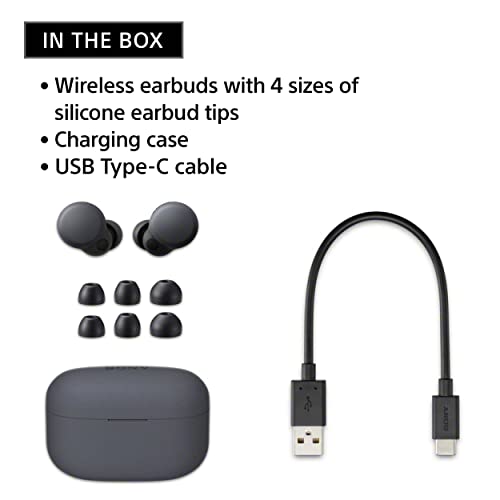 Sony LinkBuds S Truly Wireless Noise Canceling Earbud Headphones with Alexa Built-in, Black