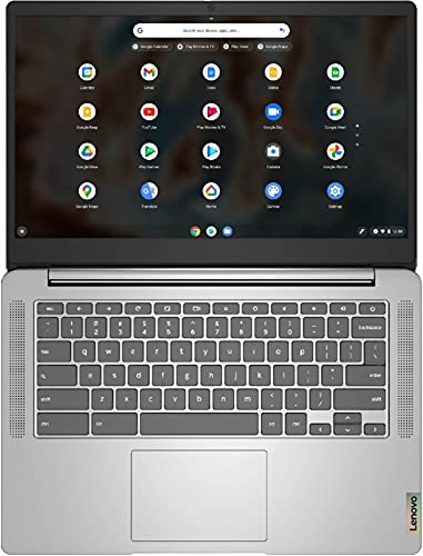 2021 Flagship Lenovo Chromebook 14" FHD Laptop Computer for Business Student, Octa-Core MediaTek MT8183 Upto 2GHz, 4GB RAM, 64GB eMMC,802.11ac WiFi,Webcam, 10 Hours Battery, Chrome OS +Marxsol Cables