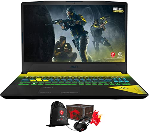 MSI Crosshair 15 Rainbow Six Gaming & Entertainment Laptop (Intel i7-12700H 14-Core, 64GB RAM, 2x8TB PCIe SSD RAID 1 (8TB), RTX 3070, 15.6" 165Hz Win 11 Pro) with Loot Box