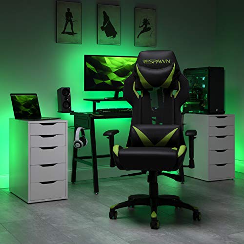 RESPAWN 205 Racing Style Gaming Chair, in Green (RSP-205-GRN)