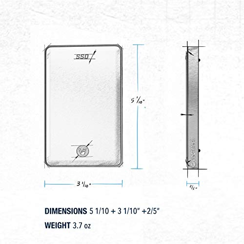 VectoTech Rapid 8TB External SSD USB-C Portable Solid State Drive (USB 3.1 Gen 2) – Up to 540MB/s Data Transfer, 3D NAND Flash