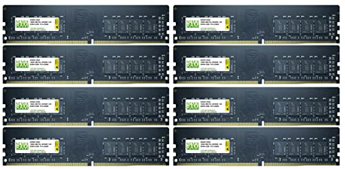128GB Kit (8 x 16GB) DDR4-3200 PC4-25600 Non-ECC Unbuffered Desktop Memory by NEMIX RAM