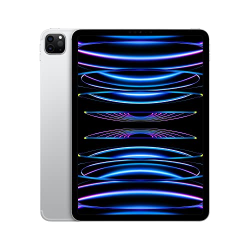 2022 Apple 11-inch iPad Pro (Wi-Fi + Cellular, 512GB) - Silver (4th Generation)