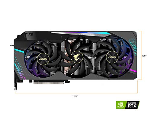 GIGABYTE AORUS GeForce RTX 3090 Xtreme 24G Graphics Card, Max Covered Cooling, 24GB 384-bit GDDR6X, GV-N3090AORUS X-24GD Video Card