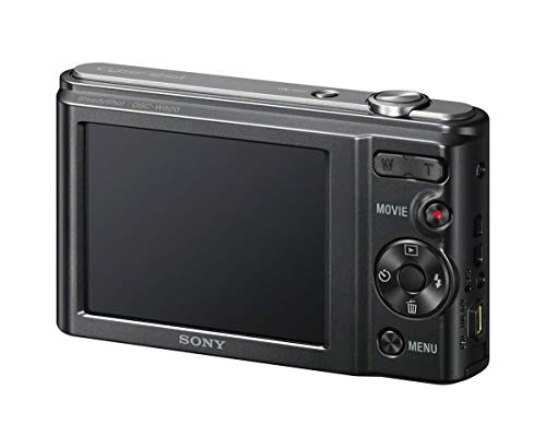 Sony DSCW800/B 20.1 MP Digital Camera (Black) (Renewed)