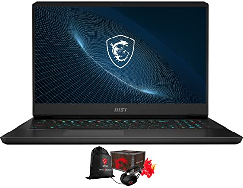 MSI Vector GP76 12UE-17 Gaming Laptop (Intel i7-12700H 14-Core, 64GB RAM, 2x8TB PCIe SSD RAID 0 (16TB), RTX 3060, 17.3" 360Hz Full HD (1920x1080), WiFi, Bluetooth, Win 11 Pro) with Loot Box