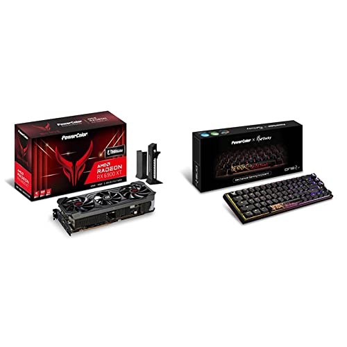 PowerColor Red Devil AMD Radeon RX 6900 XT Ultimate Gaming Graphics Card with 16GB GDDR6 Memory, Powered by AMD RDNA 2, HDMI 2.1 w/ Ducky One 2 SF RGB Mechanical Keyboard with Kailh Brown Switches