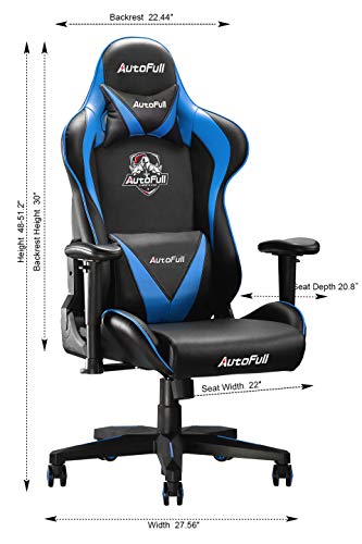 AutoFull Gaming Chair,Multicolor (Black&Blue)