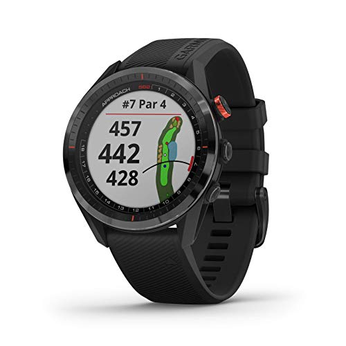 Garmin Approach S62, Premium Golf GPS Watch, Built-in Virtual Caddie, Mapping and Full Color Screen, Black (010-02200-00) & Approach CT10 Starter Kit, Automatic Club Tracking System, 3 Sensors