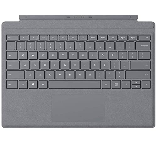 Microsoft Surface Pro Signature Type Cover - Constructed with Alcantara, Durable, Stain-Resistant Material, Light Charcoal - FFQ-00141