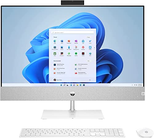HP Pavilion 27 Touch Desktop 2TB SSD 64GB RAM Win 11 PRO (Intel Core i9-11900K CPU with Turbo Boost to 5.30GHz, 64 GB RAM, 2 TB SSD, 27-inch FullHD Touchscreen, Win 11 Pro) PC Computer All-in-One