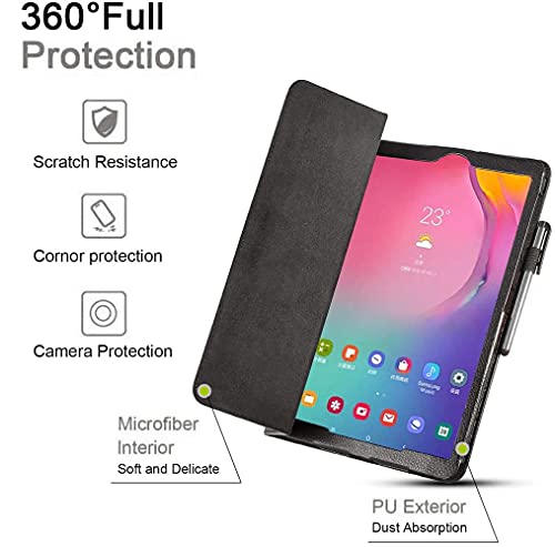 2021 Samsung Galaxy Tab A7 Lite 8.7” Inch 32 GB Wi-Fi Android 11 Touchscreen International Tablet Bundle – PU Leather Case, Screen Protector, Stylus and 32GB microSD Card [Silver]