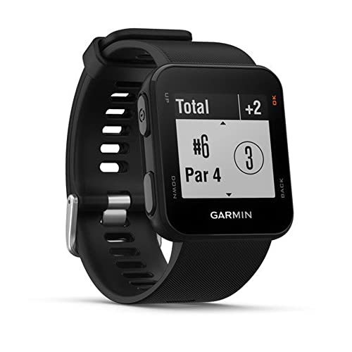 Approach S10, Lightweight GPS Golf Watch, Black, Sunlight-Readable High Resolution Display, 12 Hour Battery Life in GPS Golf Mode, with a Lumintrail USB Wall Plug