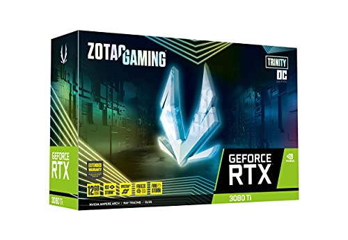 ZOTAC Gaming GeForce RTX™ 3080 Ti Trinity OC 12GB GDDR6X 384-bit 19 Gbps PCIE 4.0 Gaming Graphics Card, IceStorm 2.0 Advanced Cooling, Spectra 2.0 RGB Lighting, ZT-A30810J-10P