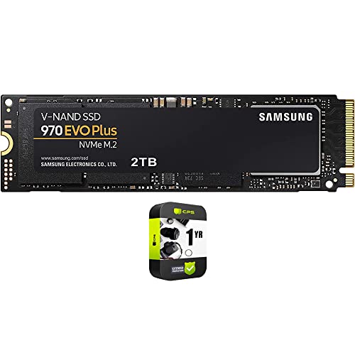 Samsung MZ-V7S2T0B/AM 970 EVO Plus NVMe M.2 SSD 2TB Bundle with 1 YR CPS Enhanced Protection Pack