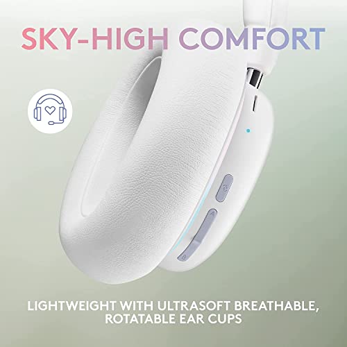 Logitech G735 Wireless Gaming Headset, Customizable LIGHTSYNC RGB Lighting, Bluetooth, 3.5 MM Aux Compatible with PC, Mobile Devices, Detachable Mic - With $20 SIMS Spa Day Game Pack - White Mist