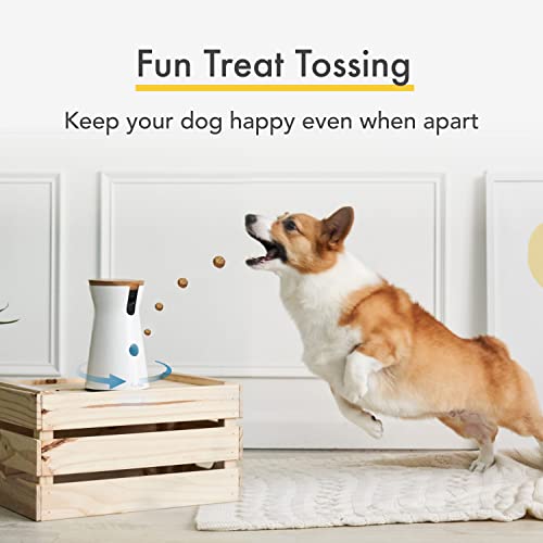 Furbo 360° Dog Camera: [New 2022] Rotating 360° View Wide-Angle Pet Camera with Treat Tossing, Color Night Vision, 1080p HD Pan, 2-Way Audio, Barking Alerts, WiFi, Designed for Dogs