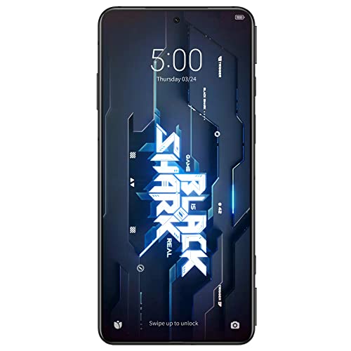 Black Shark 5 Unlocked Gaming Smartphone, 8GB + 128GB 5G Cell Phone, 6.67" E4 144Hz Display Mobile Phone, Snapdragon 870 + LPDDR5 + UFS3.1, 64MP Camera, 120W Charging with 4650mAh (Mirror Black)