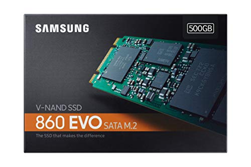 Samsung SSD 860 EVO 500GB M.2 SATA Internal SSD (MZ-N6E500BW)