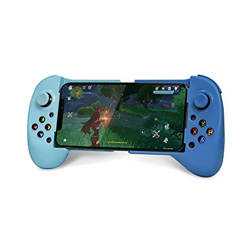 Mobile Game Controller for iphone / Android, ShanWan Q13 Bluetooth Phone Controller for Xbox Game Pass Ultimate, PS Remote Play, Steam, COD, Fortnite, Genshin (Blue)